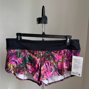 Lululemon Athletica Multi Color Speed Up LR Lined Shorts